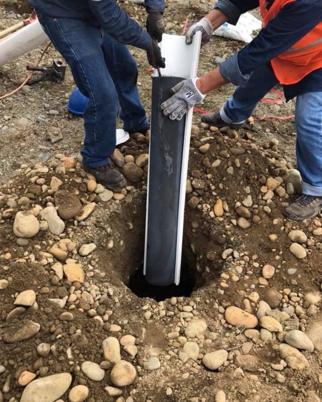 Instalación de electrodo de puesta a tierra